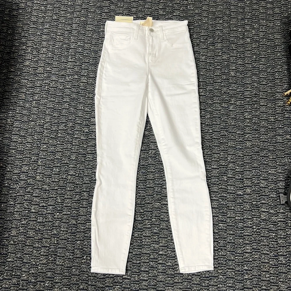 L’Agence white Margot high waist stretch skinny ankle jeans - Picture 3 of 5